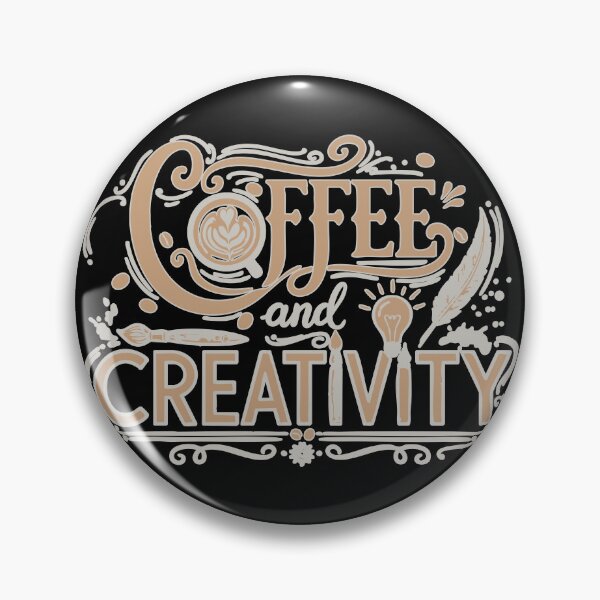 Item preview, Coffee and Creativity Typography designed and sold by JoseloRochaArt.