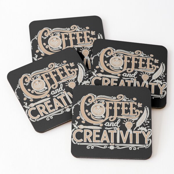Item preview, Coffee and Creativity Typography designed and sold by JoseloRochaArt.