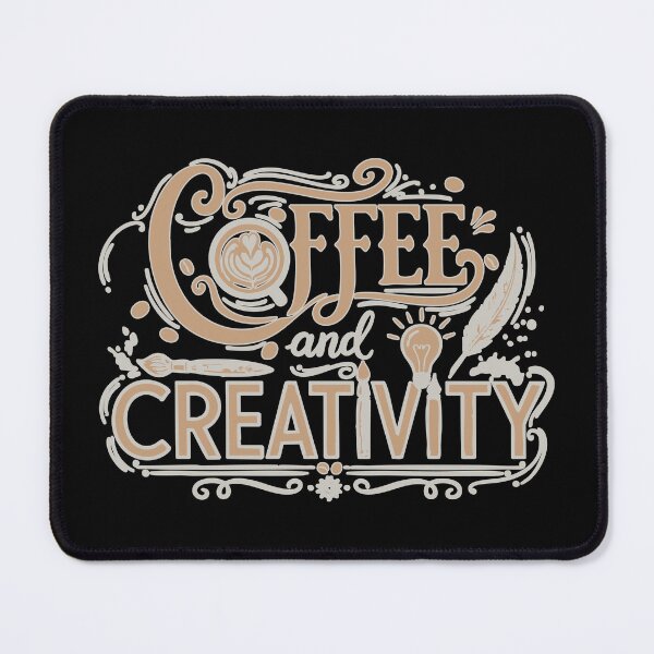 Item preview, Coffee and Creativity Typography designed and sold by JoseloRochaArt.