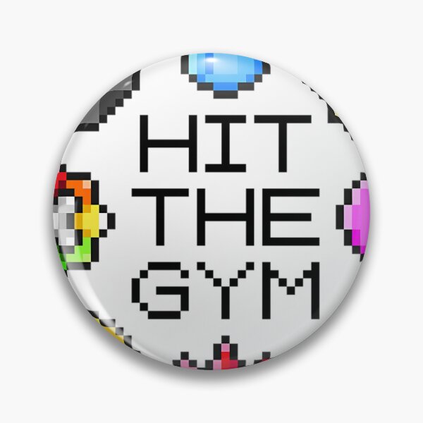 Item preview, Hit The Gym Indigo League Badges designed and sold by bronnvalbonw.