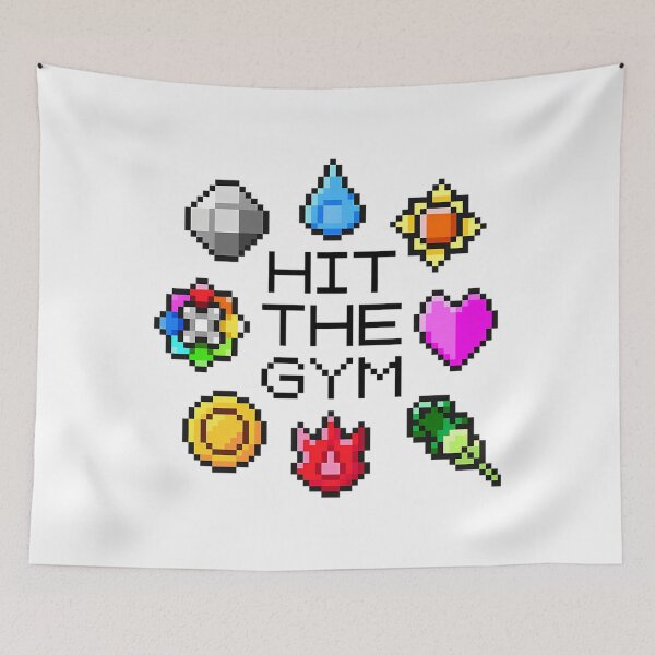 Item preview, Hit The Gym Indigo League Badges designed and sold by bronnvalbonw.