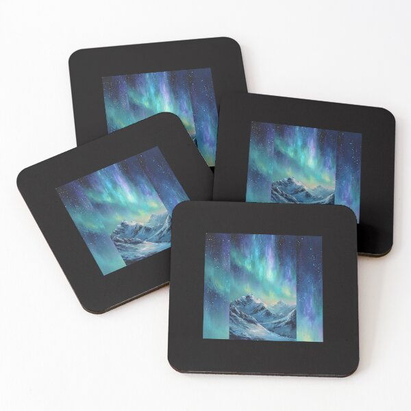Item preview, Aurora Over Frozen Peaks #1 designed and sold by Helios Be. Lavsh.
