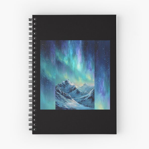 Item preview, Aurora Over Frozen Peaks #1 designed and sold by Helios Be. Lavsh.