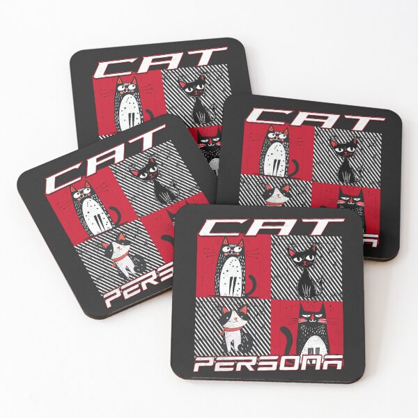 Item preview, Cat Persona Retro Graphic Cat Lover Design designed and sold by PrintandJoy.