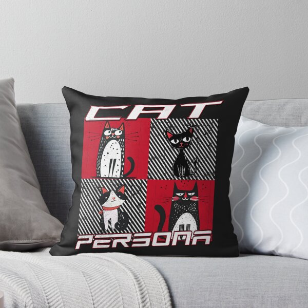 Item preview, Cat Persona Retro Graphic Cat Lover Design designed and sold by PrintandJoy.