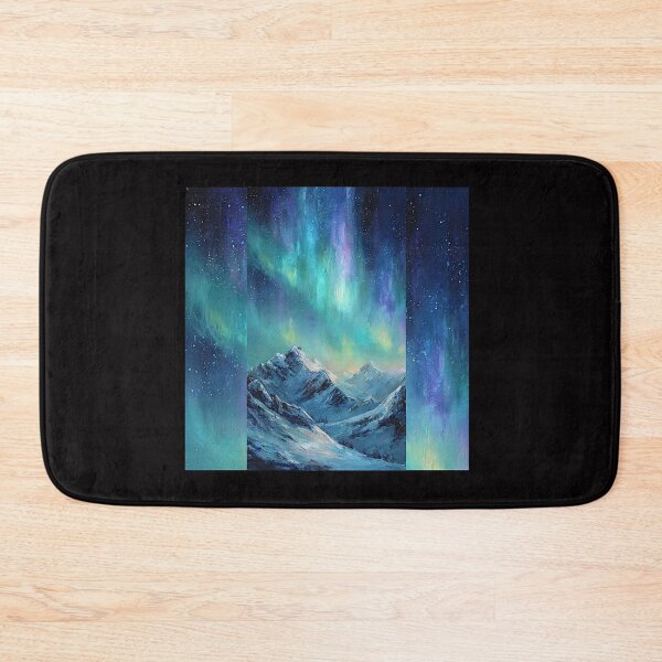 Item preview, Aurora Over Frozen Peaks #1 designed and sold by Helios Be. Lavsh.