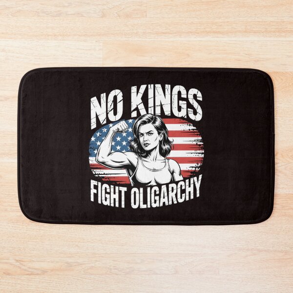 Item preview, No Kings Fight Oligarchy – Since 1776 Feminist Political Design designed and sold by Redgiant87x.
