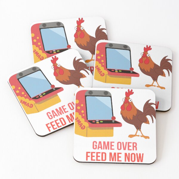 Item preview, Game Over Feed Me Now Funny Chicken Gamer Food Lover Shirt designed and sold by Negisandeep studio.