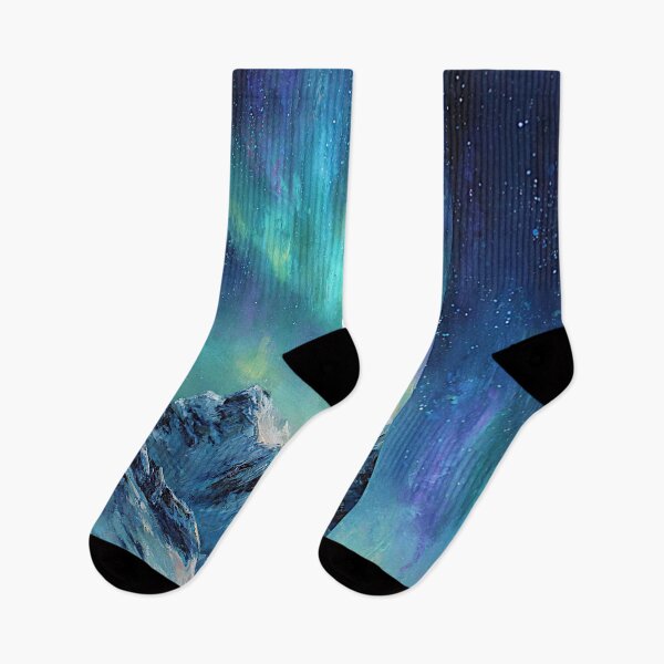Item preview, Aurora Over Frozen Peaks #1 designed and sold by Helios Be. Lavsh.
