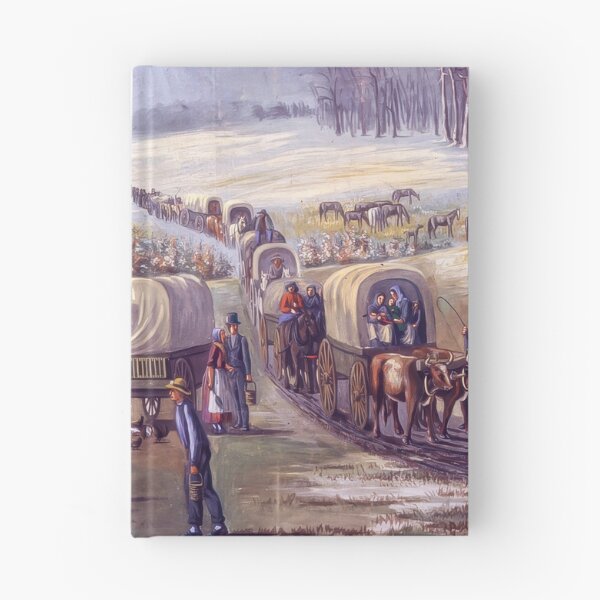 Artikelvorschau, Missouri Pioneer Wagon Train – Gemälde des amerikanischen Westens entworfen und verkauft von TheSoulOfArt.