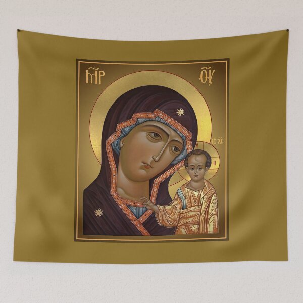 Item preview, icon Our Lady of Kazan, Mother of God of Kazan, Virgin of Kazan, Orthodox Icon designed and sold by orthodox-icon.