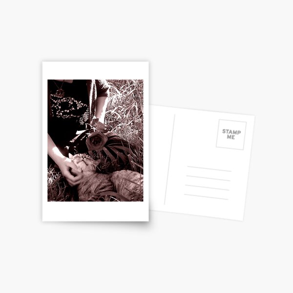 Stop and Smell the Roses-Goth tint Postcard