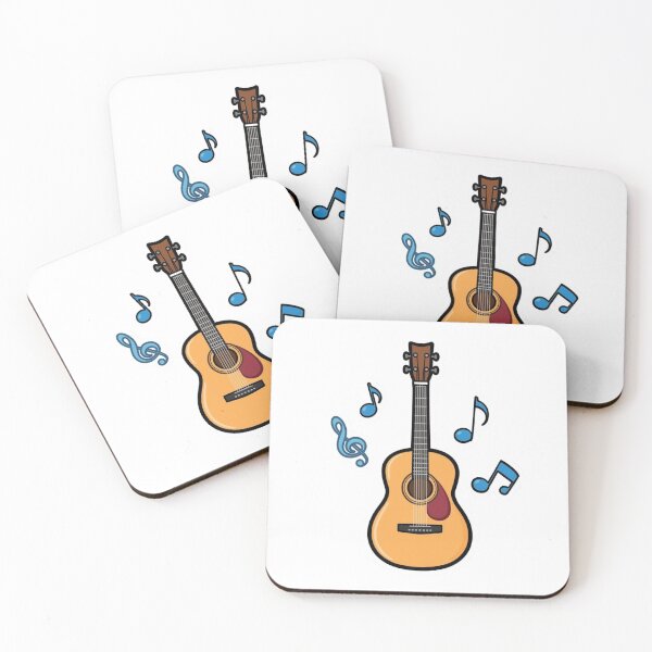 Artikelvorschau, Gitarrennoten-Aufkleber für Rockmusik-Fans und Musiker entworfen und verkauft von NeonNerdStudio.