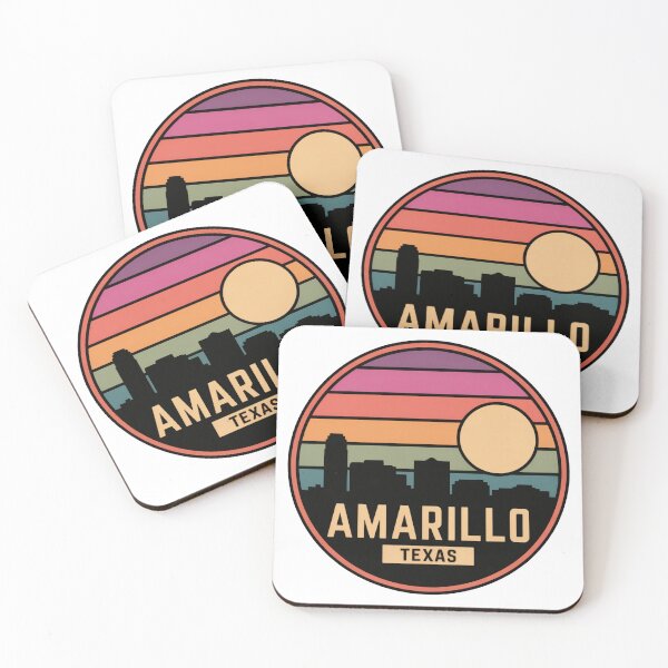 Item preview, Amarillo Texas: Retro Skyline designed and sold by CircinusStore.