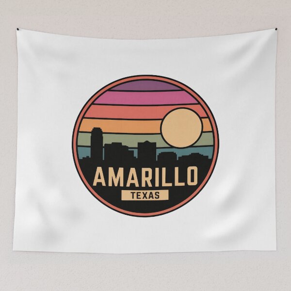 Item preview, Amarillo Texas: Retro Skyline designed and sold by CircinusStore.