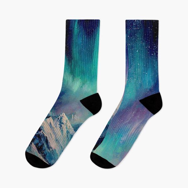 Item preview, Aurora Over Frozen Peaks #2 designed and sold by Helios Be. Lavsh.