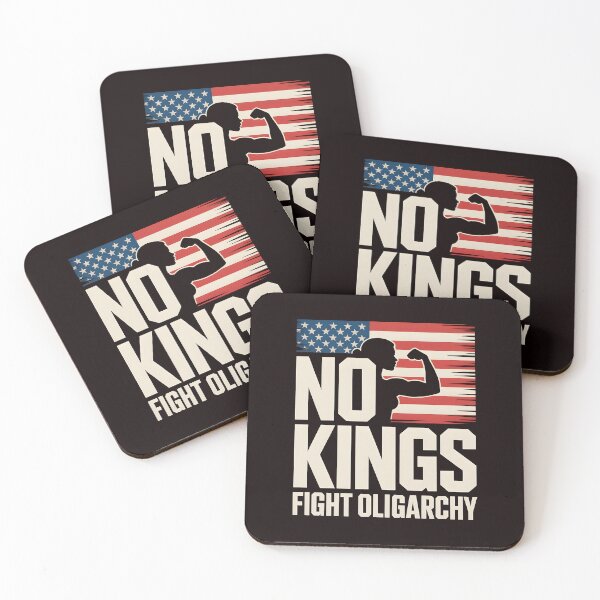 Item preview, No Kings Fight Oligarchy – Patriot Feminist Protest Statement designed and sold by Redgiant87x.