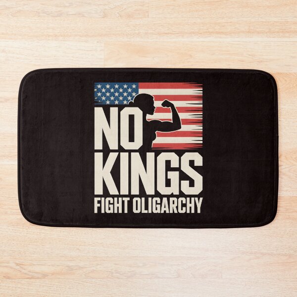 Item preview, No Kings Fight Oligarchy – Patriot Feminist Protest Statement designed and sold by Redgiant87x.