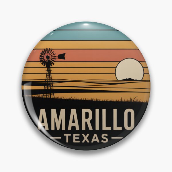 Item preview, Amarillo Texas: Retro Sunset Windmill designed and sold by CircinusStore.
