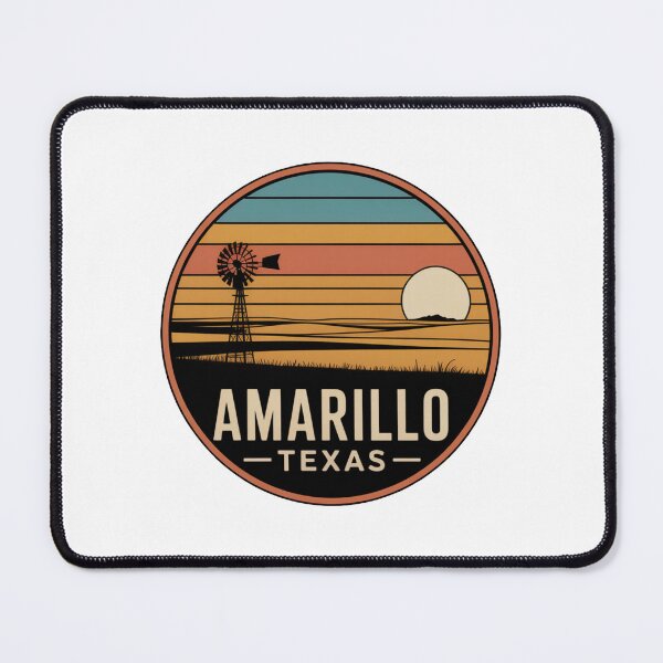 Item preview, Amarillo Texas: Retro Sunset Windmill designed and sold by CircinusStore.