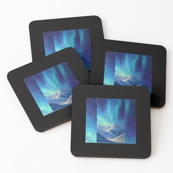Item preview, Aurora Over Frozen Peaks #3 designed and sold by Helios Be. Lavsh.