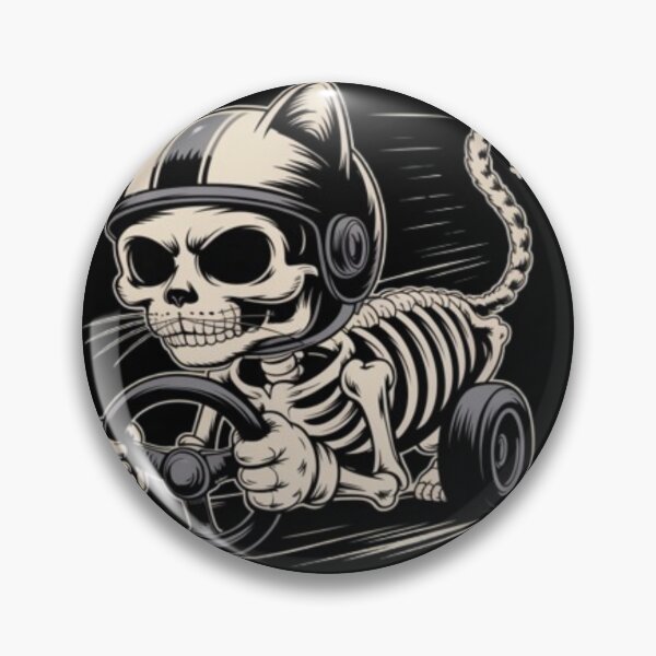 Item preview, Skeleton Cat Car Bumper Sticker Humor designed and sold by JediKittenWars.