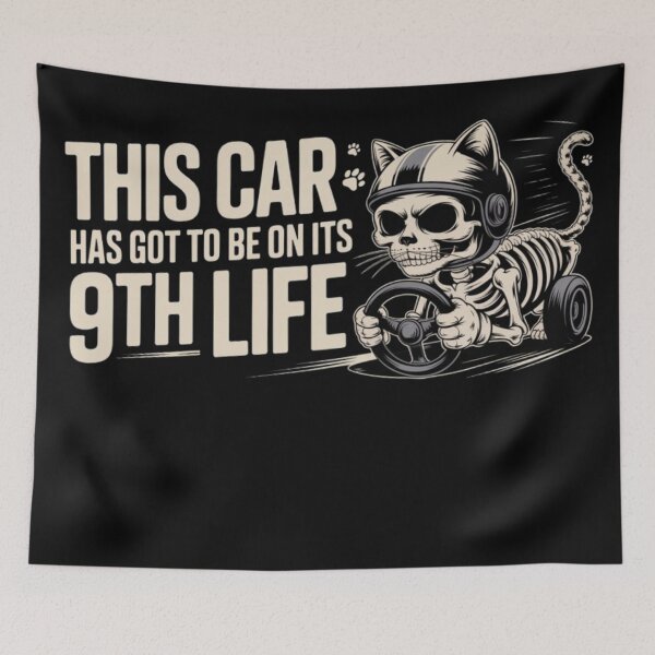 Item preview, Skeleton Cat Car Bumper Sticker Humor designed and sold by JediKittenWars.