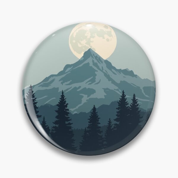 Item preview, Moonrise Over the Silent Peak designed and sold by AbstractAnom.