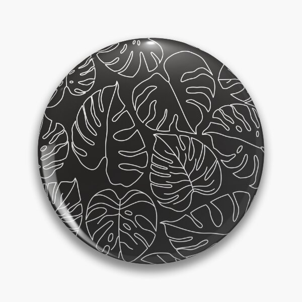 Item preview, Black and White Monstera Leaves Outlines Pattern designed and sold by winterpumpkin.