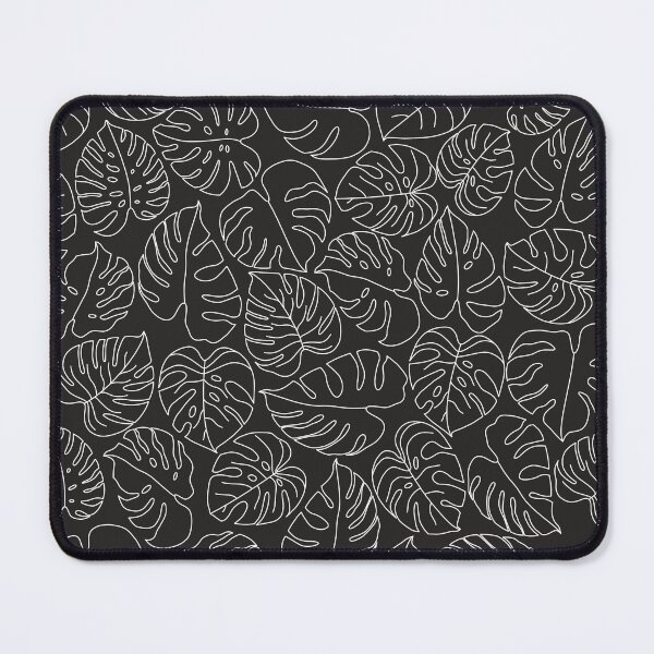 Item preview, Black and White Monstera Leaves Outlines Pattern designed and sold by winterpumpkin.