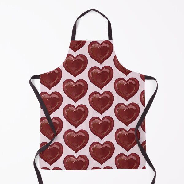 Item preview, Glossy Ruby Red Jelly Heart – 3D Glass Aesthetic Illustration designed and sold by Artsy Corner.