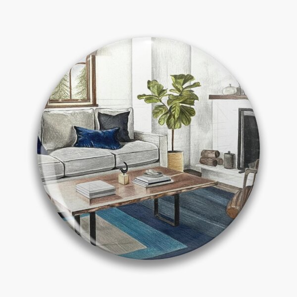 Item preview, Cozy Modern Living Room designed and sold by Doloresque.