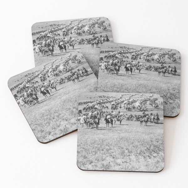 Item preview, Historic American Cavalry Wagon Train Dakota Territory 1874 designed and sold by TheSoulOfArt.