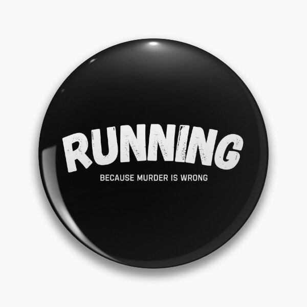 Item preview, Running Because Murder Is Wrong Funny Runner designed and sold by StrideSuccess.
