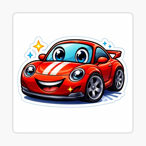 Item preview, Cute Smiling Car sticker designed and sold by GouravArts.