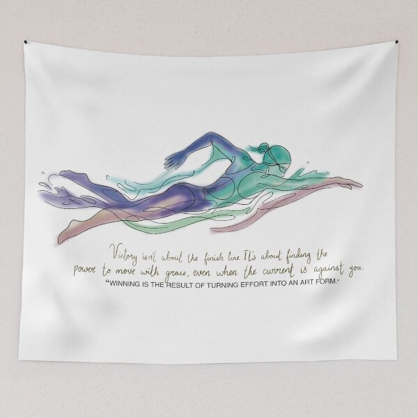Item preview, Artistic Swimmer with Grace and Strength. designed and sold by Senorona.