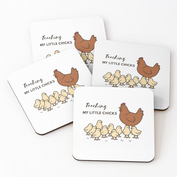 Item preview, Teaching My Little Chicks – Teacher Appreciation Art designed and sold by PrintofAngel.