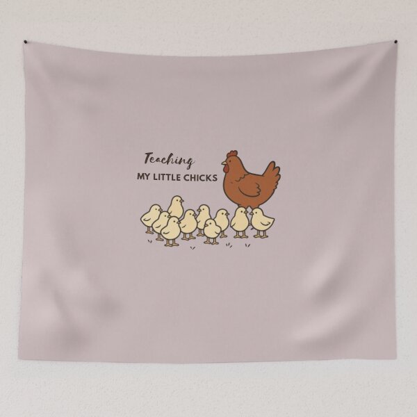 Item preview, Teaching My Little Chicks – Teacher Appreciation Art designed and sold by PrintofAngel.