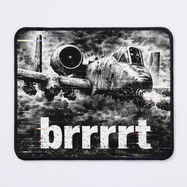 Item preview, A-10 Warthog BRRRT Shirt | Military Jet Meme | Air Force Gun Run | Glitch Vintage Warplane Design designed and sold by MaxLevelMerch.