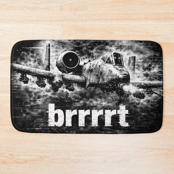 Item preview, A-10 Warthog BRRRT Shirt | Military Jet Meme | Air Force Gun Run | Glitch Vintage Warplane Design designed and sold by MaxLevelMerch.