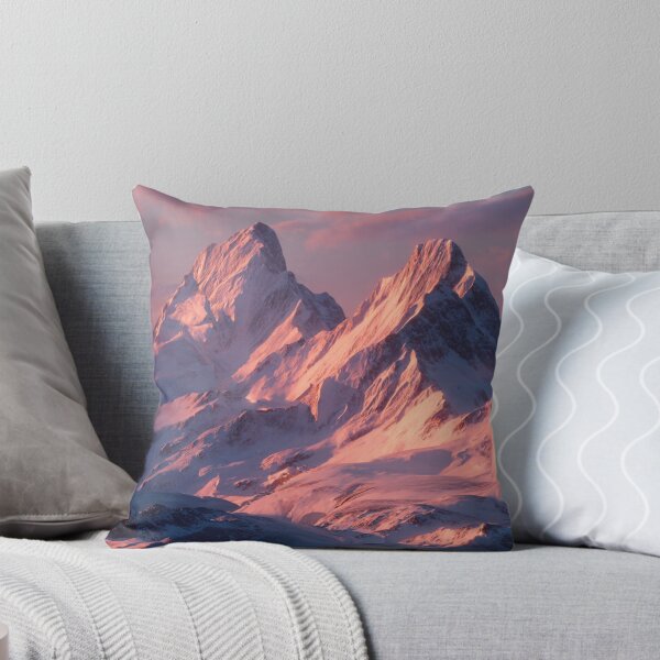 Item preview, Sunset Winter Mountains designed and sold by NicolasGlowArt.