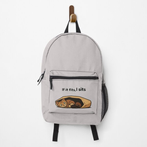 Item preview, Cute Cat in Paper Bag – If It Fits, I Sits designed and sold by PrintofAngel.