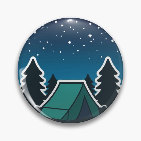 Item preview, Camping Tent Starry Night Outdoors Adventure Sticker designed and sold by NeonNerd Studio.