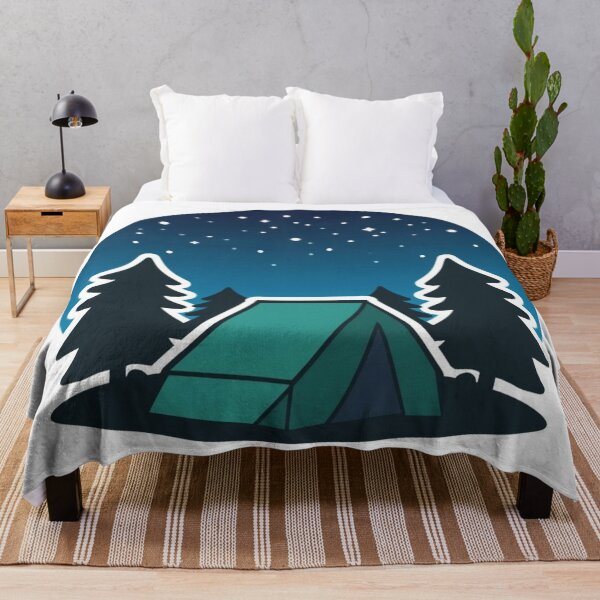 Item preview, Camping Tent Starry Night Outdoors Adventure Sticker designed and sold by NeonNerd Studio.