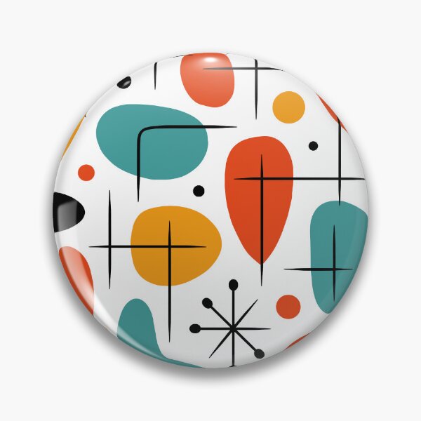 Item preview, Retro Mid Century Modern Atomic Starburst Pattern designed and sold by tonymagnerart.