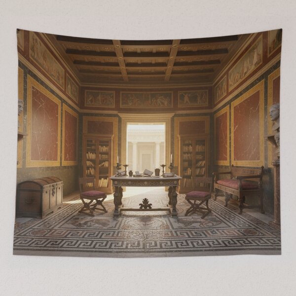 Item preview, Bright Tablinum Office in an Ancient Roman Villa designed and sold by YuckyCat.