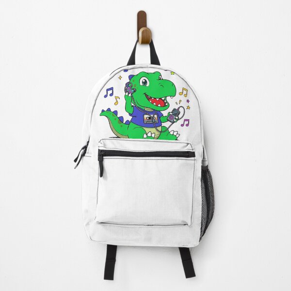 Item preview, Kawaii T-Rex Dinosaur Listening to Retro Music - Groove-O-Saurus designed and sold by Skully-Studio.