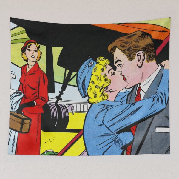 Item preview, All for Love – Retro Romance Comic Cover Art designed and sold by Analog Aura .