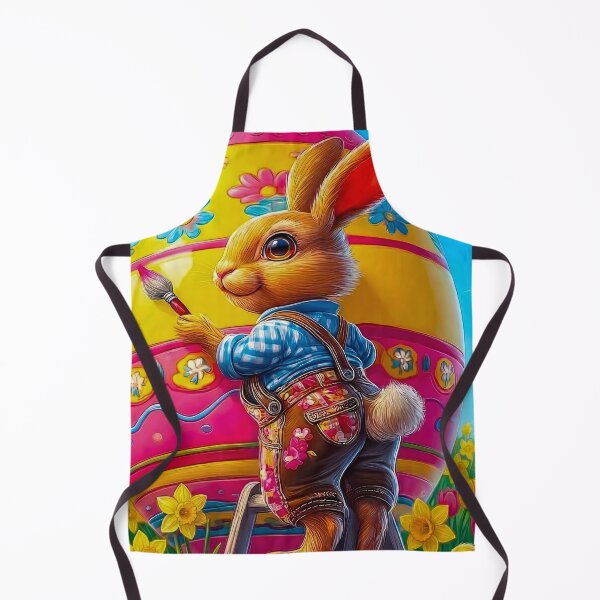 Item preview, Whimsical Easter Bunny Rabbit Painting Giant Easter Egg designed and sold by MaisonMaroMara.