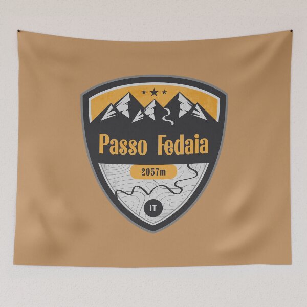 Item preview, Fedaia Pass Dolomites Road Badge designed and sold by CynthiaGraphics.